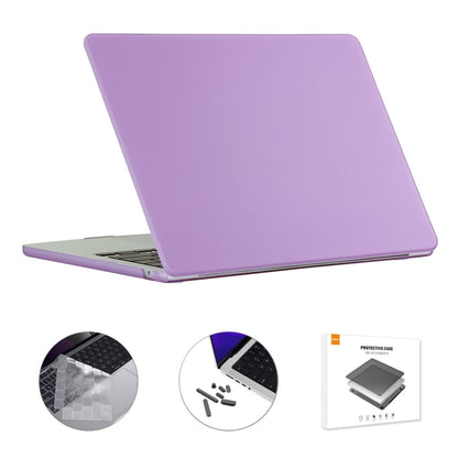 For MacBook Air 15.3 A2941 ENKAY US Version 3 in 1 Matte Protective Case with TPU Keyboard Film & Anti-dust Plugs(Purple) - MacBook Air Cases by ENKAY | Online Shopping UK | buy2fix