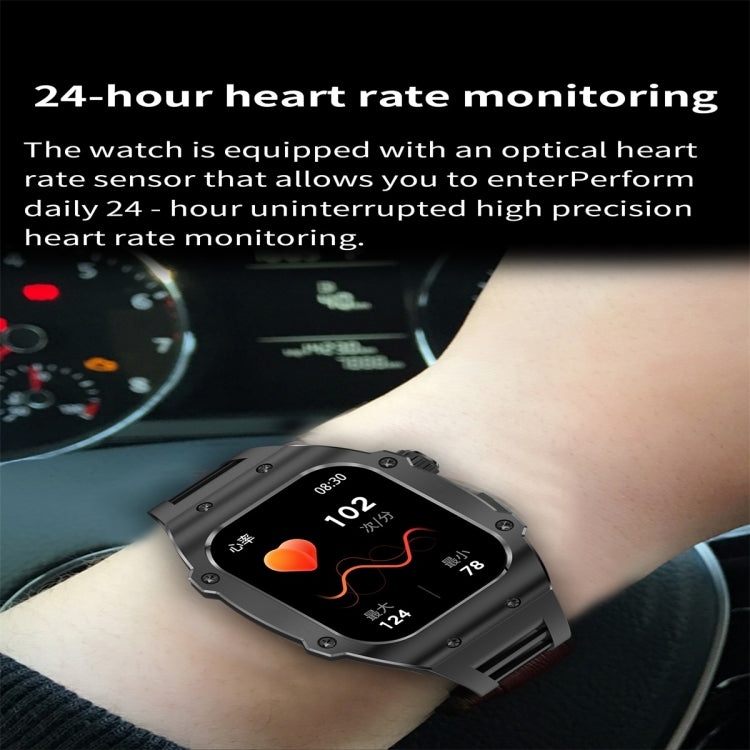 AK55 1.91 inch IP67 Waterproof Color Screen Smart Watch,Support Heart Rate / Blood Pressure / Blood Oxygen Monitoring(Silver) - Smart Watches by buy2fix | Online Shopping UK | buy2fix