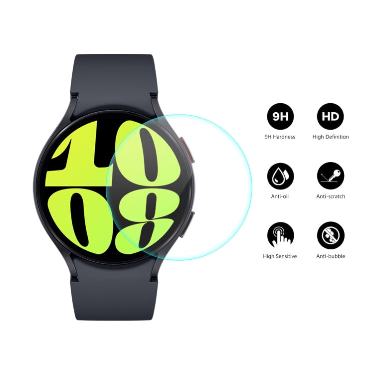 For Samsung Galaxy Watch6 / Watch7 44mm 5pcs ENKAY 0.2mm 9H Tempered Glass Screen Protector Watch Film - Screen Protector by ENKAY | Online Shopping UK | buy2fix