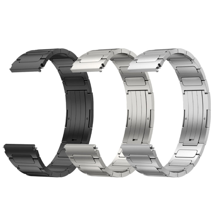 For Xiaomi Haylou RT2 LS10 22mm I-Shaped Titanium Alloy Watch Band(Sliver) - Watch Bands by buy2fix | Online Shopping UK | buy2fix