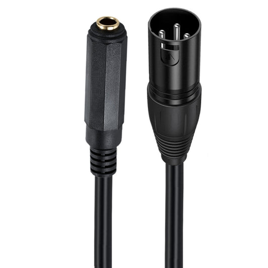 6.35mm Female to XLR Male JUNSUNMAY Speaker Audio Amplifier Connection Cable, Length: 50cm - Microphone Audio Cable & Connector by JUNSUNMAY | Online Shopping UK | buy2fix