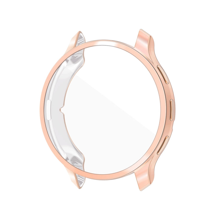 For Garmin Venu 3S ENKAY Hat-Prince Full Coverage Electroplated TPU Watch Case with Screen Protection(Rose Gold) - Watch Cases by ENKAY | Online Shopping UK | buy2fix