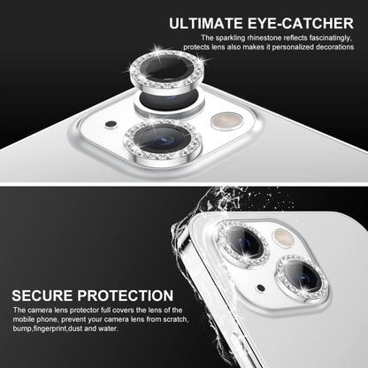 For iPhone 13 / 13 mini ENKAY AR Anti-reflection Individual Diamond Ring Camera Lens Glass Full Film(Colorful) - iPhone 13 Tempered Glass by ENKAY | Online Shopping UK | buy2fix