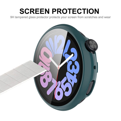 For vivo Watch 3 ENKAY Hat-Prince Full Coverage PC + Tempered Glass Film Integrated Watch Case(Dark Green) - Watch Case by ENKAY | Online Shopping UK | buy2fix