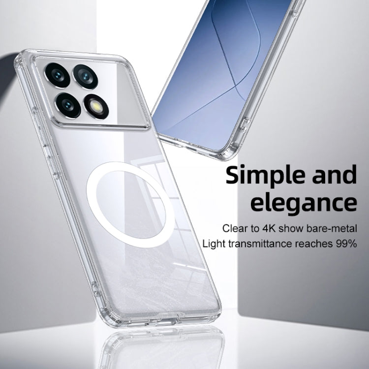 For Xiaomi Redmi K70E MagSafe Armor Clear TPU Hybrid PC Phone Case(Transparent) - K70E Cases by buy2fix | Online Shopping UK | buy2fix