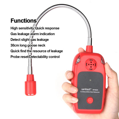 WINTACT WT8820 Combustible Gas Alarm Detector For Home Slight Gas Leakage Flammable Natural Gas Leak Detector Monitor Gas Analyzer - Gas Monitor by Wintact | Online Shopping UK | buy2fix