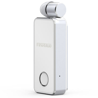 FineBlue F2 Pro Wireless Bluetooth V5.0 Earphone Hands-Free Vibrating Alert Wear Clip Earphone(White) - Bluetooth Earphone by Fineblue | Online Shopping UK | buy2fix