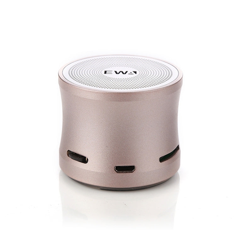 EWA A109M  Portable Bluetooth Speaker Wireless Heavy Bass Bomm Box Subwoofer Phone Call Surround Sound Bluetooth Shower Speaker(Gold) - Mini Speaker by EWA | Online Shopping UK | buy2fix