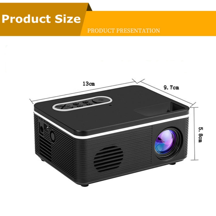 S361 80 lumens 320 x 240 Pixel Portable Mini Projector, Support 1080P, US Plug(White) - Consumer Electronics by buy2fix | Online Shopping UK | buy2fix