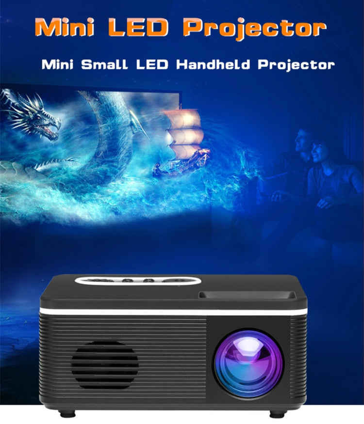 S361 80 Lumens 320 x 240 Pixel Portable Mini Projector, Support 1080P, AU Plug(White) - Consumer Electronics by buy2fix | Online Shopping UK | buy2fix