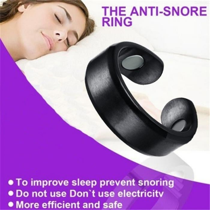 Acupressure Anti Snore Ring Treatment Reflexology Anti Snoring Apnea Sleeping Device(Gold) - Anti Snoring Tools by buy2fix | Online Shopping UK | buy2fix