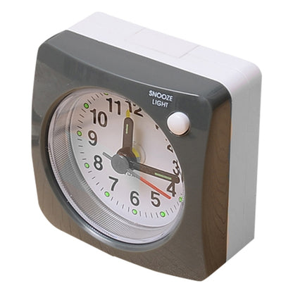 Travel Small Alarm Clock Bedside Mute Alarm Clock with Light & Snooze Function(Grey) - Home & Garden by buy2fix | Online Shopping UK | buy2fix