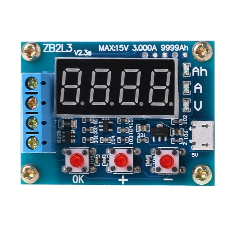 ZB2L3 Battery Capacity Tester 1.2-12V 18650 Li-ion Lithium Lead-acid Battery Capacity Meter Discharge Tester Analyzer - Consumer Electronics by buy2fix | Online Shopping UK | buy2fix