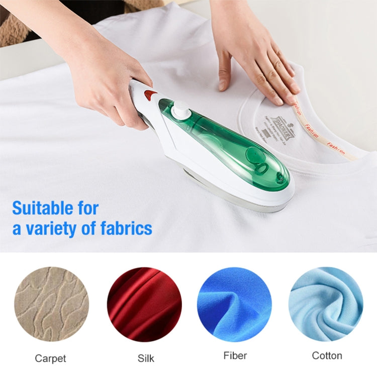 Handheld Garment Steamer Brush Portable Clothes Steam Iron, US Plug 110V(Green) - Home & Garden by buy2fix | Online Shopping UK | buy2fix