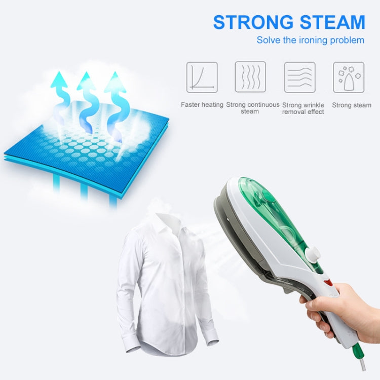 Handheld Garment Steamer Brush Portable Clothes Steam Iron, EU Plug 230V(Blue) - Home & Garden by buy2fix | Online Shopping UK | buy2fix