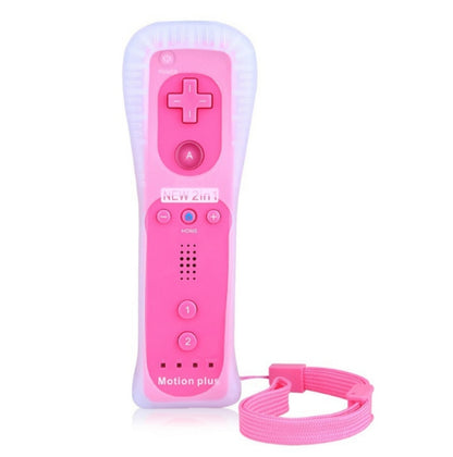 2 In 1 Right Handle With Built-In Accelerator For Nintendo Wii / WiiU Host( Pink) - Gamepads by buy2fix | Online Shopping UK | buy2fix