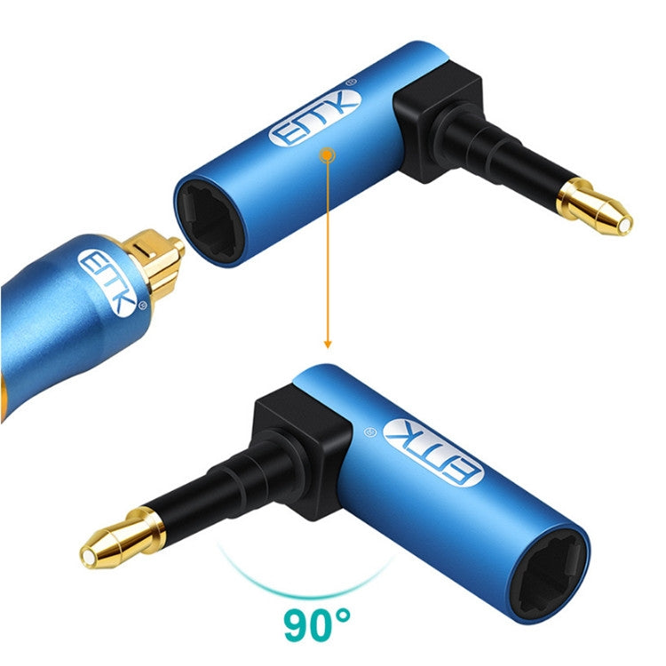 3 PCS EMK Optical Fiber Adapter Audio Adapter Square Port To Round Port Conversion Head - Adapter by buy2fix | Online Shopping UK | buy2fix