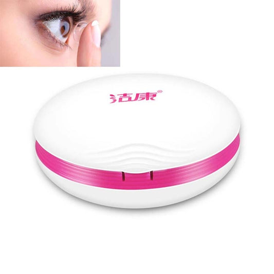 Jie Kang Contact Lens Cleaner and Contact Lens Automatic Cleaning Machine Box(Rose Red White) - Home & Garden by buy2fix | Online Shopping UK | buy2fix