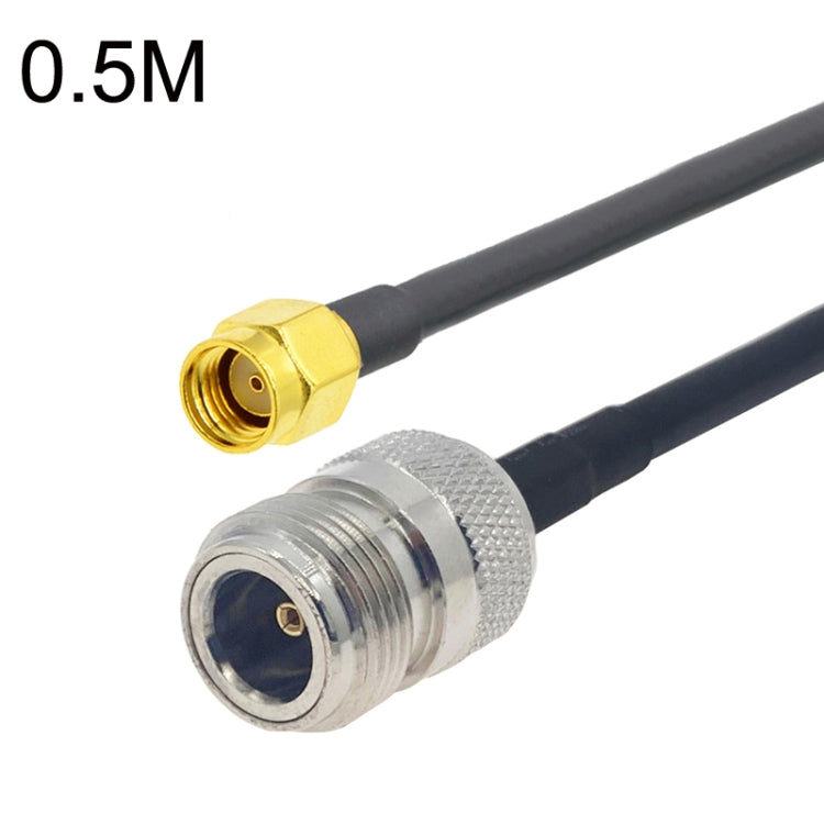 RP-SMA Male to N Female RG58 Coaxial Adapter Cable, Cable Length:0.5m - Connectors by buy2fix | Online Shopping UK | buy2fix