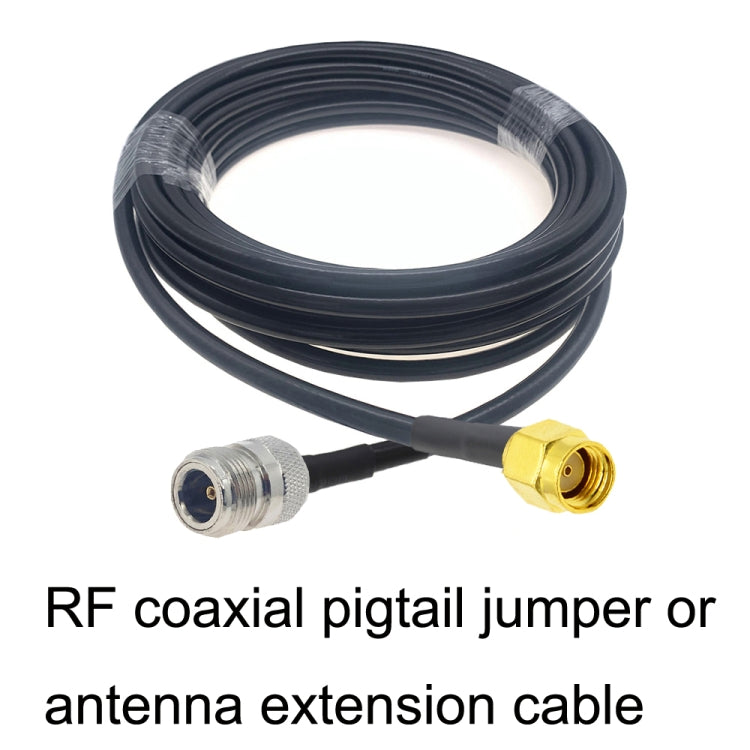 RP-SMA Male to N Female RG58 Coaxial Adapter Cable, Cable Length:10m - Connectors by buy2fix | Online Shopping UK | buy2fix