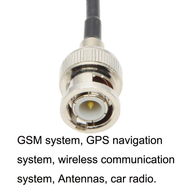 BNC Female With Waterproof Circle To BNC Male RG58 Coaxial Adapter Cable, Cable Length:1.5m - Connectors by buy2fix | Online Shopping UK | buy2fix