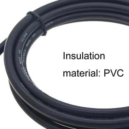 BNC Female With Waterproof Circle To BNC Male RG58 Coaxial Adapter Cable, Cable Length:5m - Connectors by buy2fix | Online Shopping UK | buy2fix