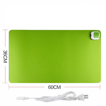 220V Electric Hot Plate Writing Desk Warm Table Mat Blanket Office Mouse Heating Warm Computer Hand Warmer Desktop Heating Plate, Color:Green Big Size, CN Plug - Mouse Pads by buy2fix | Online Shopping UK | buy2fix