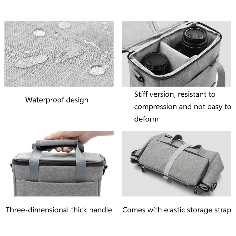 Baona BN-H001 Digital Camera Bag Casual Portable Camera Waterproof Bag, Size:Small(Black) - Camera Accessories by Baona | Online Shopping UK | buy2fix