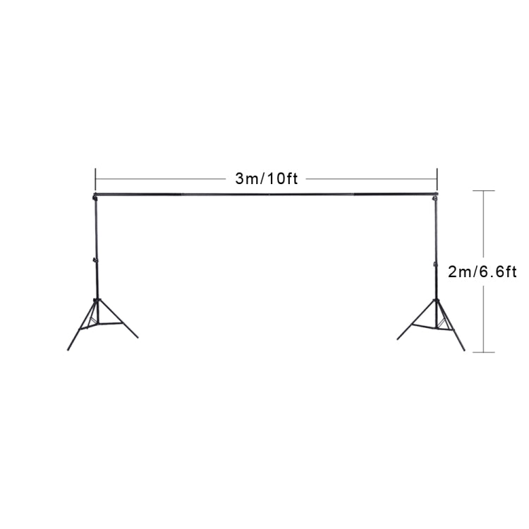 200 * 300cm Photo Studio Background Support Backdrop Crossbar Kit - Camera Accessories by buy2fix | Online Shopping UK | buy2fix