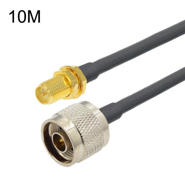 RP-SMA Female To N Male RG58 Coaxial Adapter Cable, Cable Length:10m - Connectors by buy2fix | Online Shopping UK | buy2fix