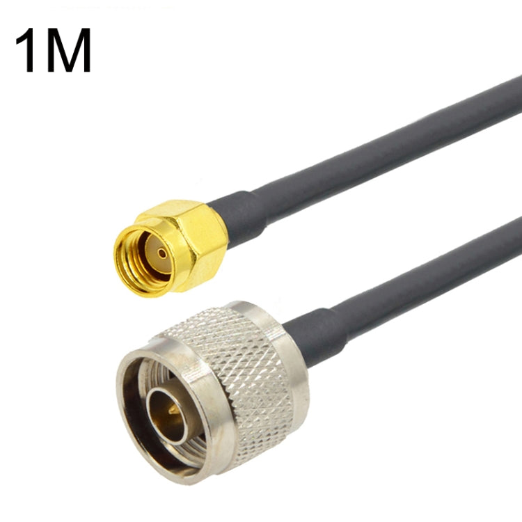 RP-SMA Male to N Male RG58 Coaxial Adapter Cable, Cable Length:1m - Connectors by buy2fix | Online Shopping UK | buy2fix