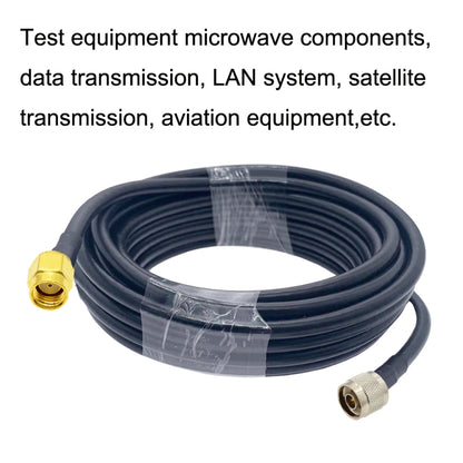 RP-SMA Male to N Male RG58 Coaxial Adapter Cable, Cable Length:1m - Connectors by buy2fix | Online Shopping UK | buy2fix