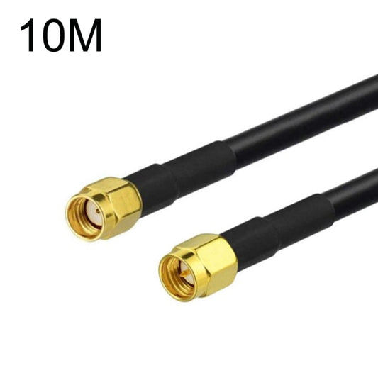 SMA Male To RP-SMA Male RG58 Coaxial Adapter Cable, Cable Length:10m - Connectors by buy2fix | Online Shopping UK | buy2fix