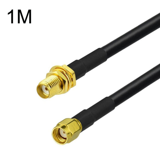 SMA Female To RP-SMA Male RG58 Coaxial Adapter Cable, Cable Length:1m - Connectors by buy2fix | Online Shopping UK | buy2fix