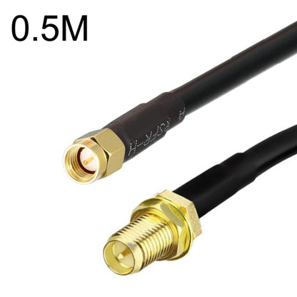 SMA Male To RP-SMA Female RG58 Coaxial Adapter Cable, Cable Length:0.5m - Connectors by buy2fix | Online Shopping UK | buy2fix