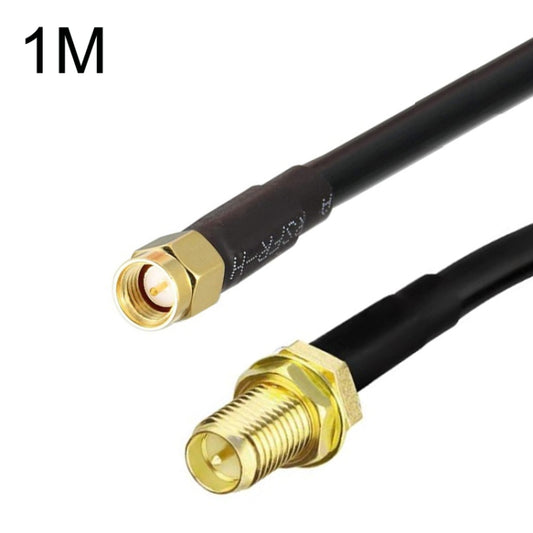 SMA Male To RP-SMA Female RG58 Coaxial Adapter Cable, Cable Length:1m - Connectors by buy2fix | Online Shopping UK | buy2fix