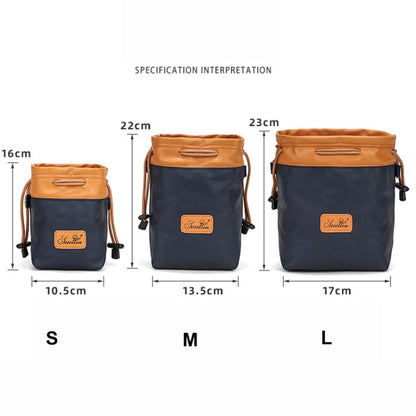 S.C.COTTON Camera Lens Protection Bag Liner Bag Waterproof Camera Storage Bag, Size: M(Blue) - Camera Accessories by S.C.COTTON | Online Shopping UK | buy2fix