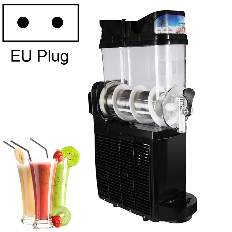 Single Cylinder Snow Melting Machine Large Capacity Smoothie Machine Milk Tea Shop Desktop Slush Fruit Juice Machine, Plug Standard:EU Plug(Black) - Home & Garden by buy2fix | Online Shopping UK | buy2fix