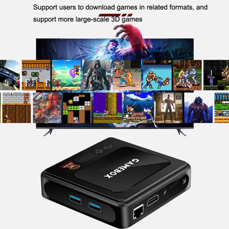 GD10 128G Built-In 40000+ Games Dual System Set-Top Box 3D Home 4K HD  TV Game Console Box AU Plug(Black) - Pocket Console by buy2fix | Online Shopping UK | buy2fix