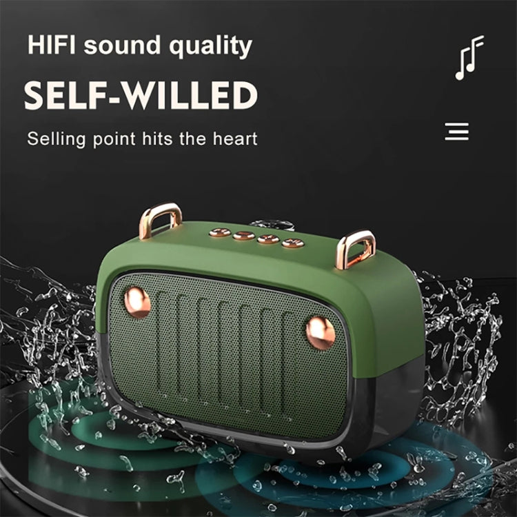 BS32D Wireless Bluetooth Speaker Cartoon Subwoofer Outdoor Card Portable Mini Speaker(Silver Gray) - Mini Speaker by buy2fix | Online Shopping UK | buy2fix