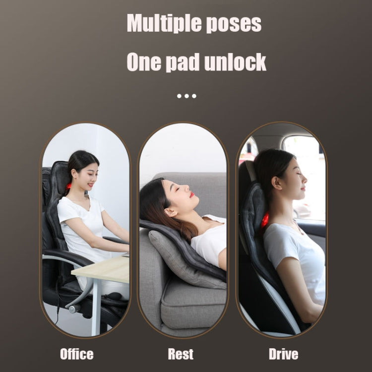 YJ-308 Car Massager Cervical Spine Neck Waist Car Home Heating Whole Body Multifunctional Massage Mat, Specification: Deluxe Edition - Seat Accessories by buy2fix | Online Shopping UK | buy2fix