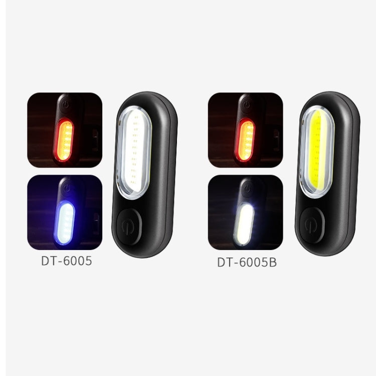 GOOFY DT-6005 Bike Light USB Rechargeable Tail Light Mountain Bike Night Warning LED Light, Colour: 6005B Red White Light - Taillights by GOOFY | Online Shopping UK | buy2fix