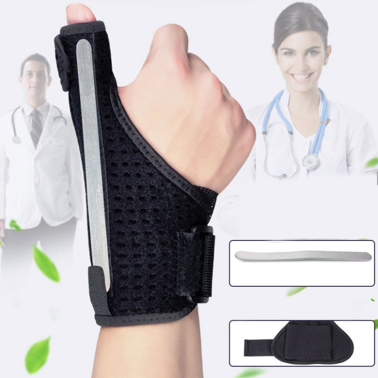 2 PCS Wrist Brace Sprain Fracture Tenosynovitis Thumb Steel Bar Support, Size: Free Size, Specification: Right Hand - Sports Safety by buy2fix | Online Shopping UK | buy2fix