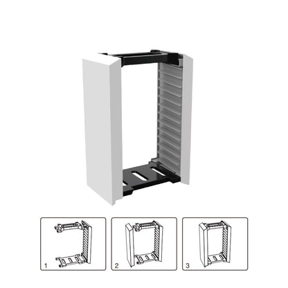 DOBE TP5-0520 Console Game Cd Storage Rack Can Accommodate 12 Double-Layer Disc Racks For PS5 - Holder by DOBE | Online Shopping UK | buy2fix