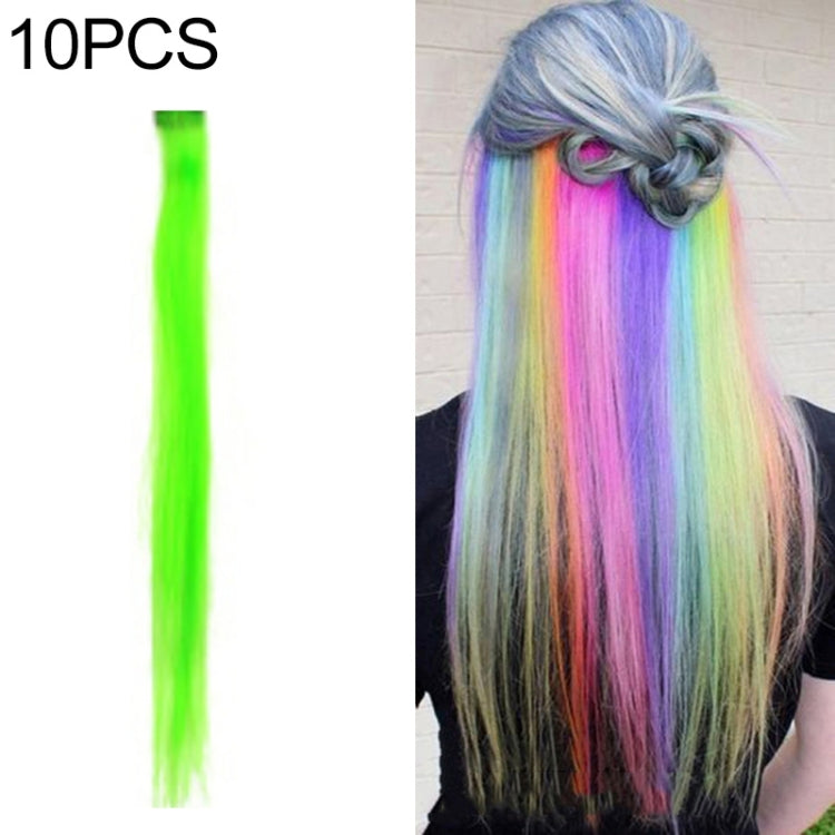 10 PCS Chemical Fiber Wig One-Step Gradient Color Single Card Wig, Stretched Length:24inches(56#) - Wigs by Alileader | Online Shopping UK | buy2fix