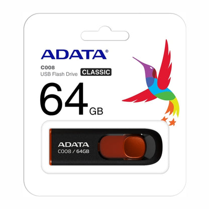 ADATA C008 Car Office Universal Usb2.0 U Disk, Capacity: 64GB(Red) - Computer & Networking by ADATA | Online Shopping UK | buy2fix