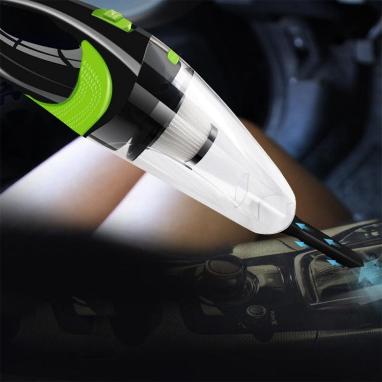 Wireless Car Vacuum Cleaner Handheld Mini Vacuum Cleaner Super Suction Wet And Dry Dual Use Portable Vacuum Cleaner(Transparent+Green) - Vacuum Cleaner by buy2fix | Online Shopping UK | buy2fix