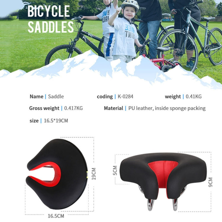 Noseless Bicycle Saddle Mountain Bike Thickened  Soft Cushion(Green) - Outdoor & Sports by buy2fix | Online Shopping UK | buy2fix