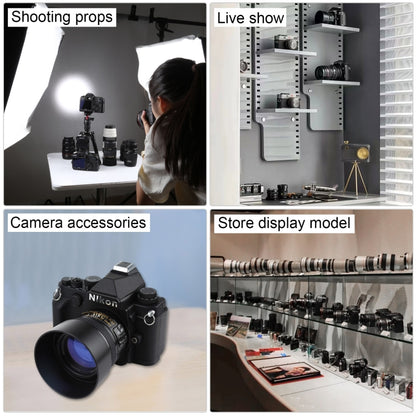 Non-Working Fake Dummy DSLR Camera Model DF Model Room Props Ornaments Display Photo Studio Camera Model Props, Color:Black(With Hood) - Camera Model by buy2fix | Online Shopping UK | buy2fix