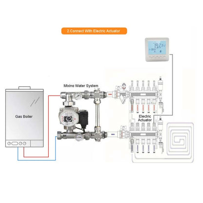 HY02B05-2BW  Programmable Wall-Hung Boiler Thermostat Temperature Controller - Consumer Electronics by buy2fix | Online Shopping UK | buy2fix